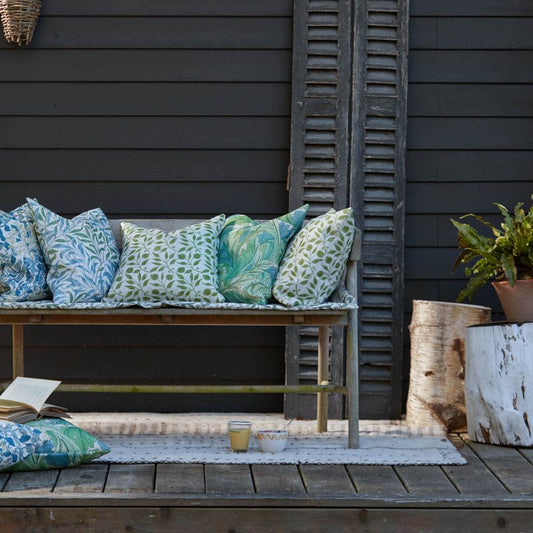 Rosehip Outdoor Fabric - Nettle - Morris & Co - 227107 - Premier Wallcovering