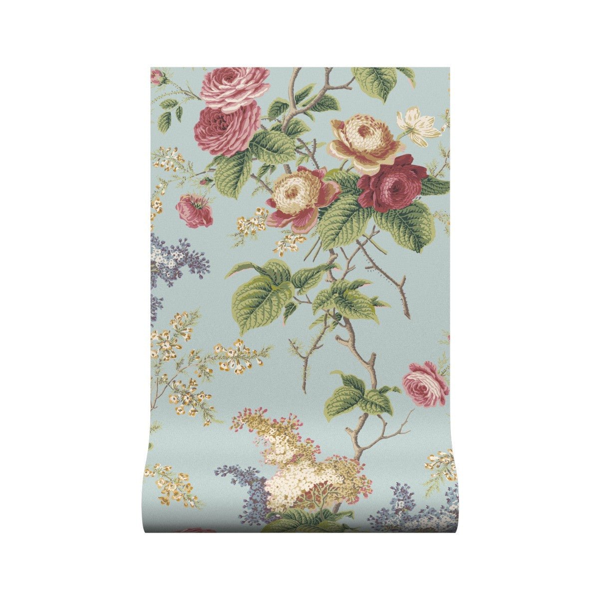 Rosemoore Wallpaper - Mist - Warner House - Premier Wallcovering