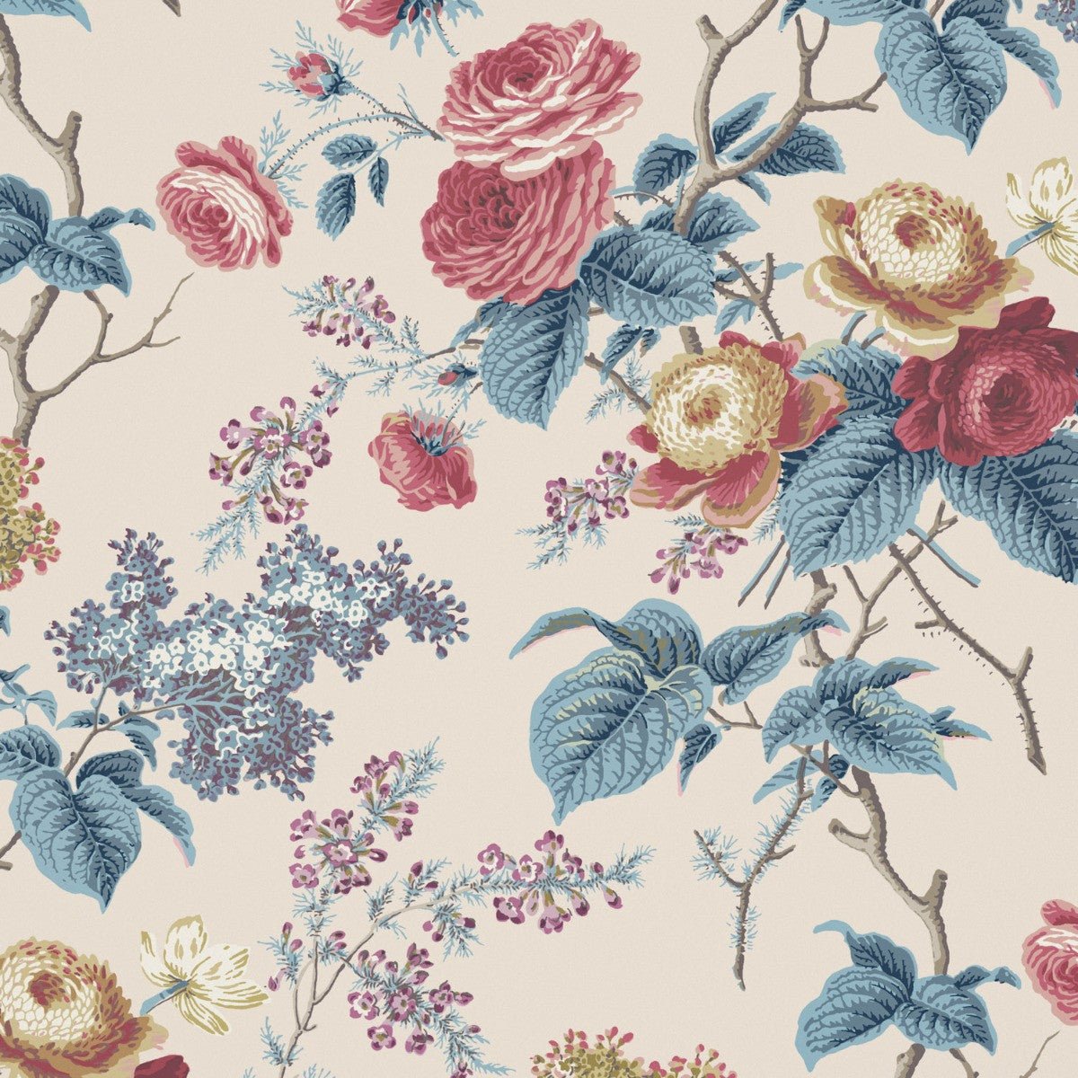 Rosemoore Wallpaper - Stone - Warner House - Premier Wallcovering