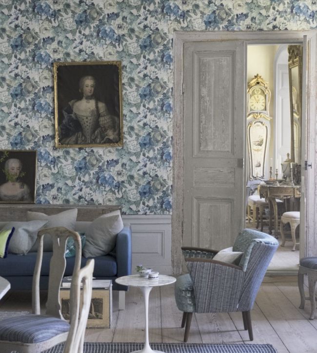 Roseto Wallpaper - Slate - PDG675/02 - Designers Guild - Premier Wallcovering