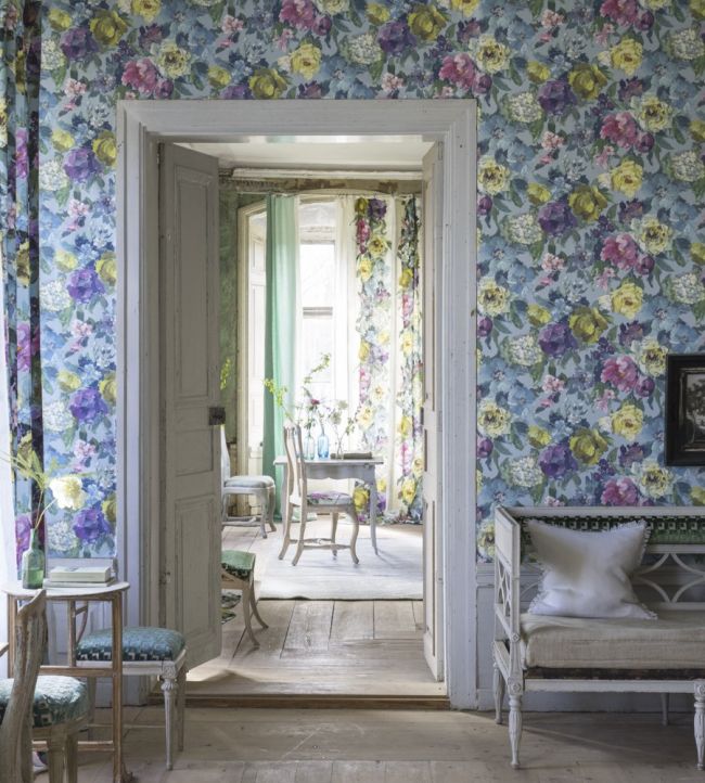 Roseto Wallpaper - Slate - PDG675/02 - Designers Guild - Premier Wallcovering