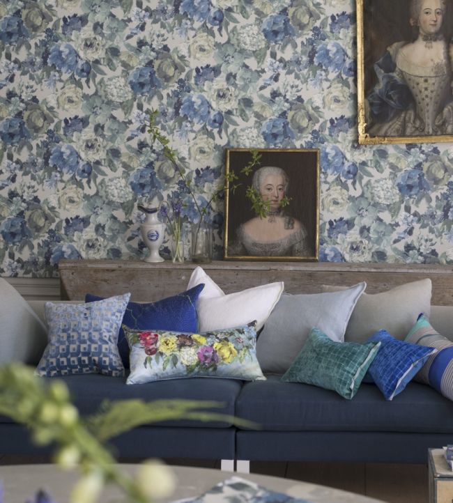 Roseto Wallpaper - Slate - PDG675/02 - Designers Guild - Premier Wallcovering