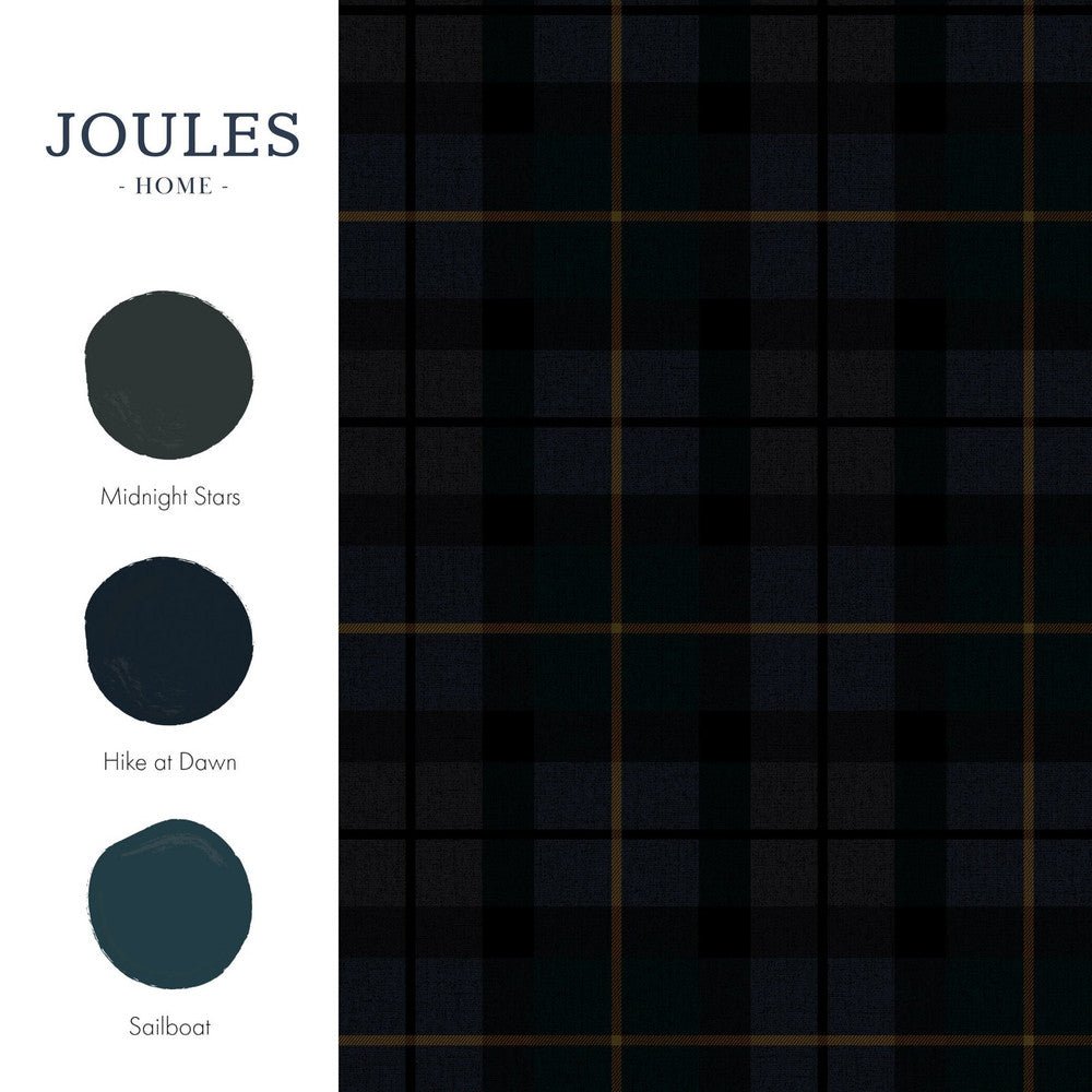 Rothero Check Heritage Wallpaper - Purple - Joules - 118556 - Premier Wallcovering