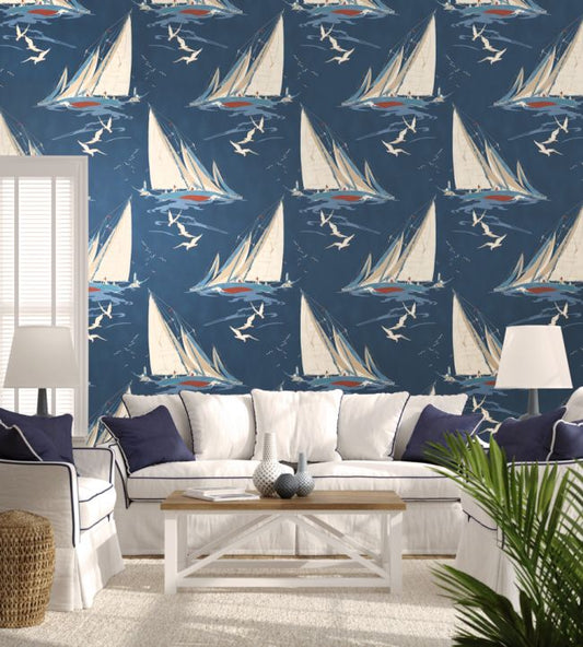 Round The Island Wallpaper - Antique - Mulberry Home - FG094/J52 - Premier Wallcovering