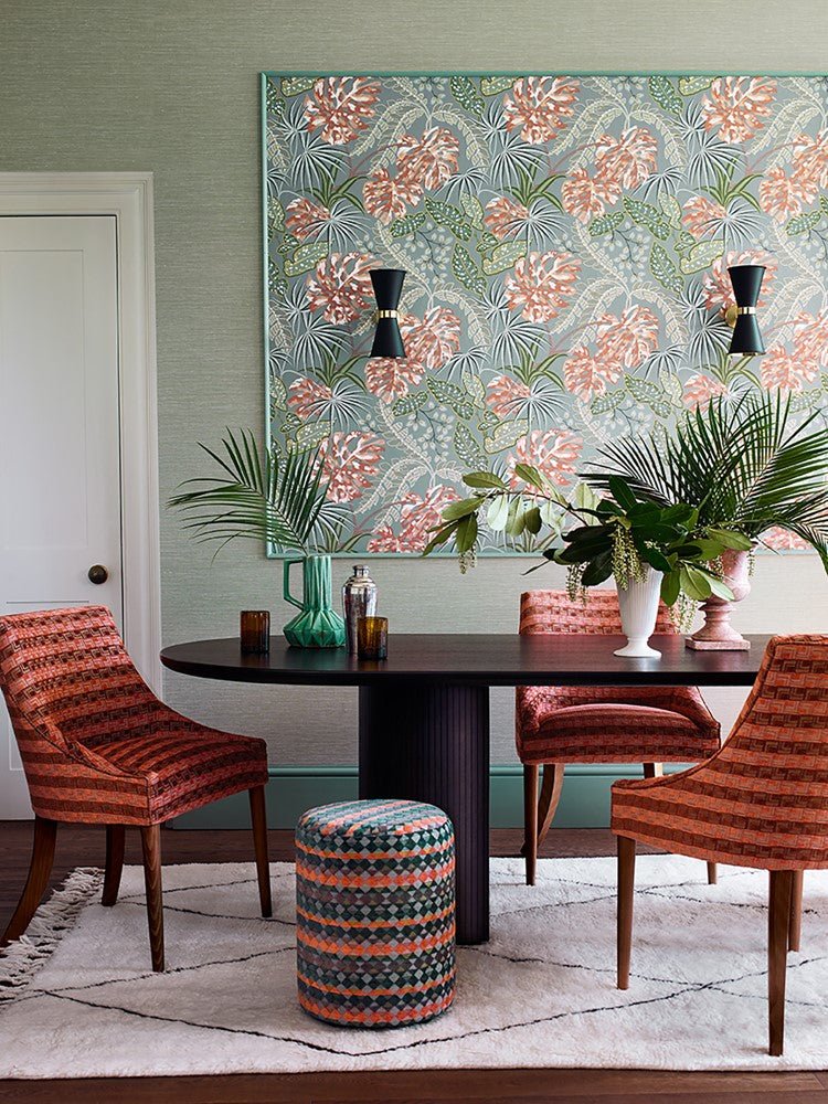 Rousseau Wallpaper - Midnight/Teal - J184W - 01 - Jane Churchill - Premier Wallcovering