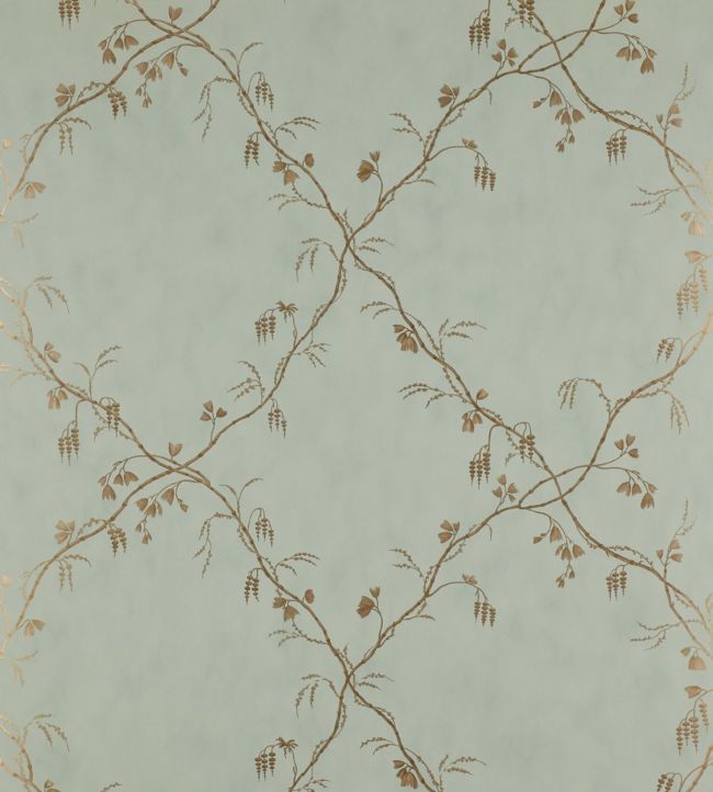 Roussillon Wallpaper - Aqua - Colefax & Fowler - 07971/04 - Premier Wallcovering