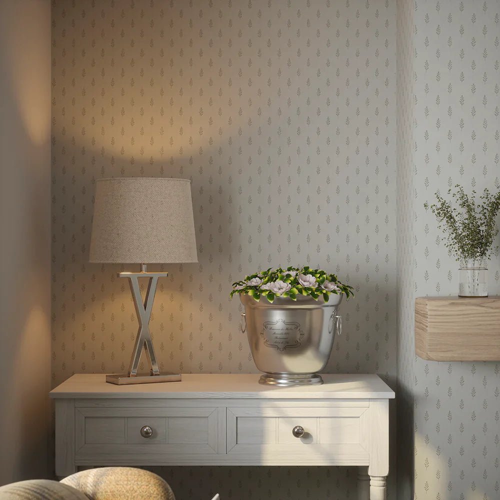 Rowan Wallpaper - Natural - LAN100143 - Lucie Annabel - Premier Wallcovering