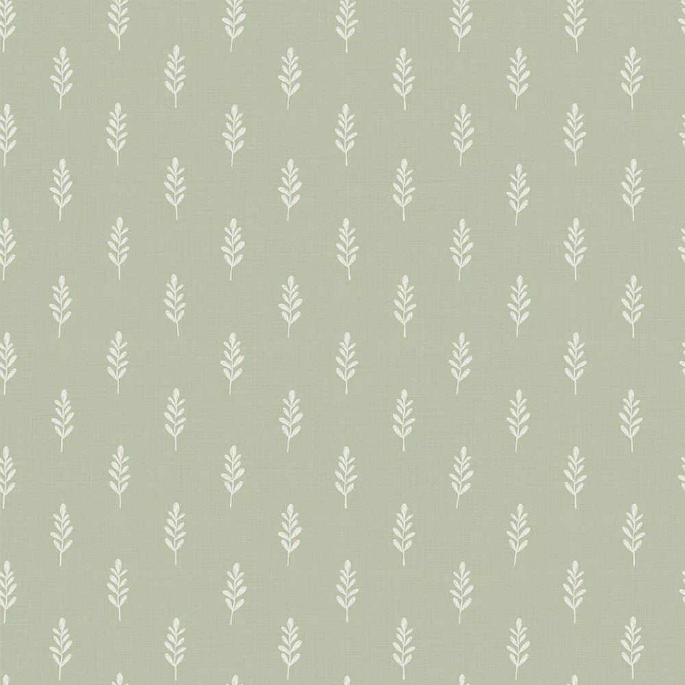 Rowan Wallpaper - Pistachio Green - LAN100146 - Lucie Annabel - Premier Wallcovering
