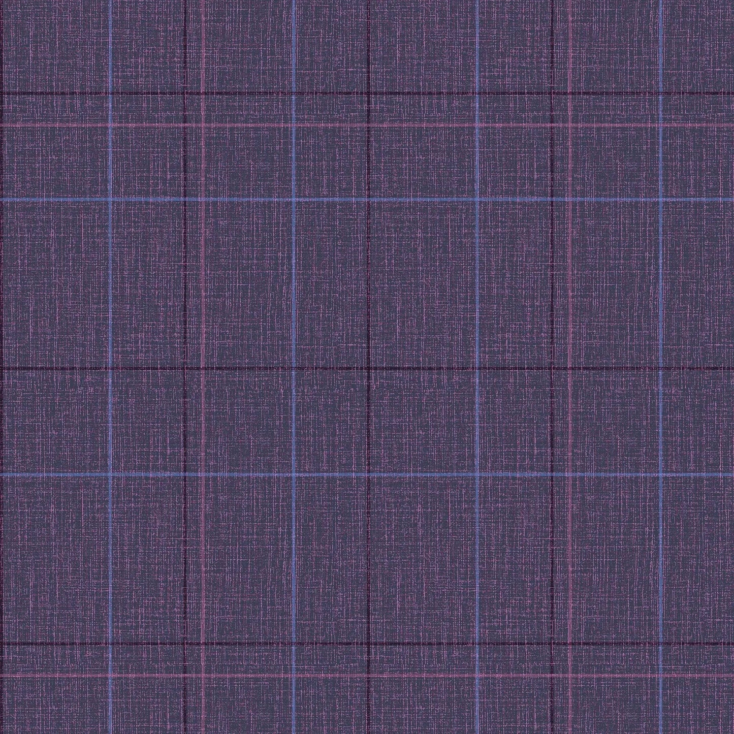 Royal Check Wallpaper - Rich Plum, Heather and Pink - Lucie Annabel - LAN100474 - Premier Wallcovering