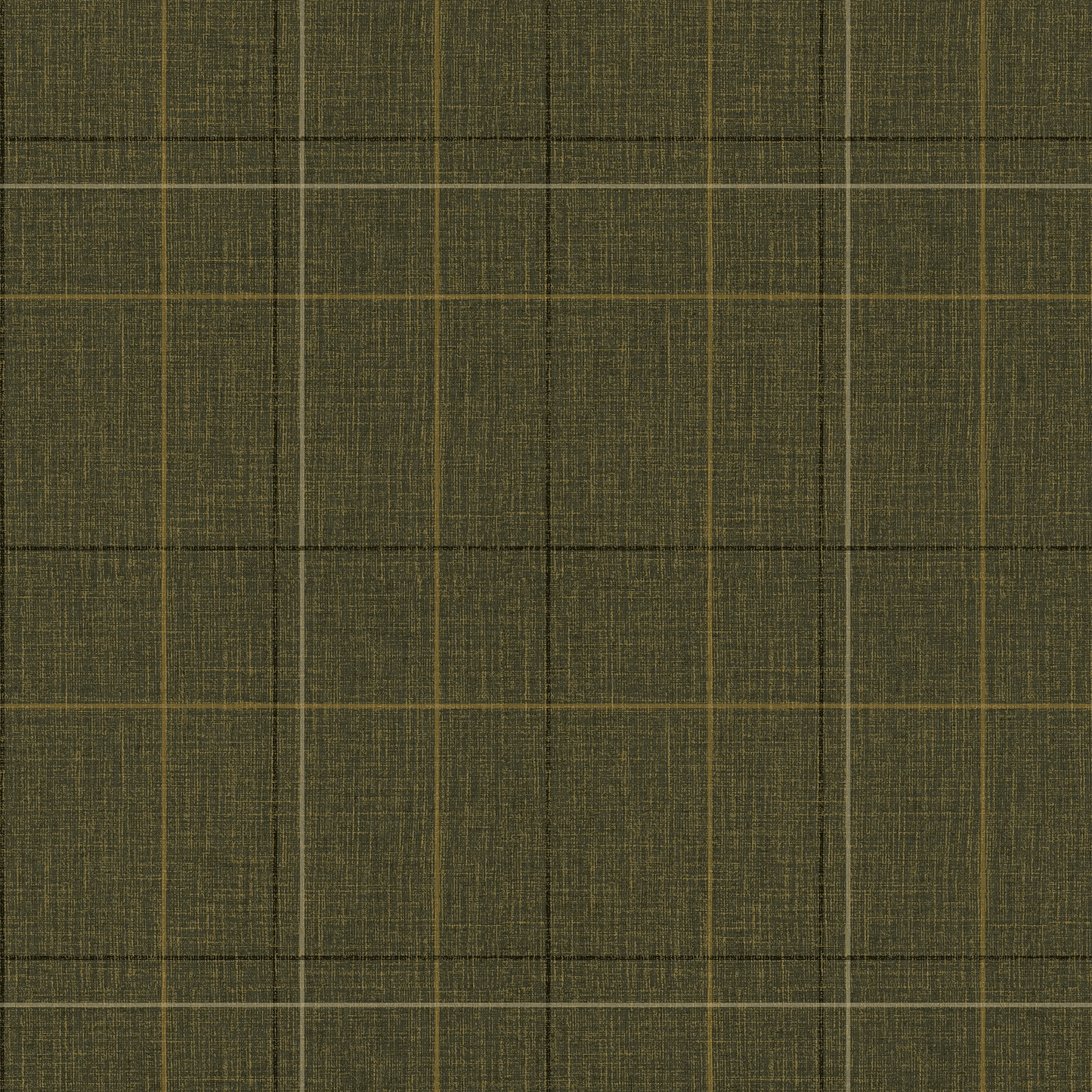 Royal Check Wallpaper - Green, Rich Olive and Yellow - Lucie Annabel - LAN100469 - Premier Wallcovering