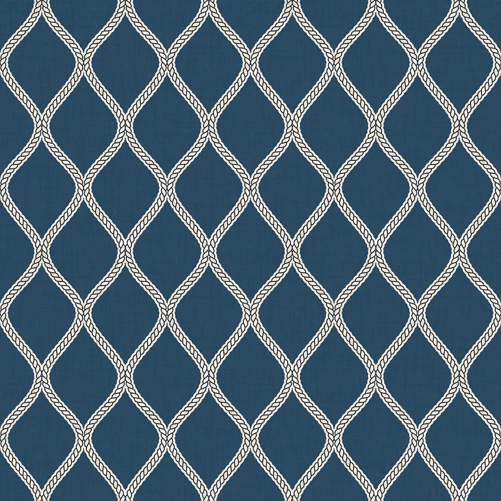 Royal Dockyard Wallpaper - Classic Navy - LAN100311 - Lucie Annabel - Premier Wallcovering