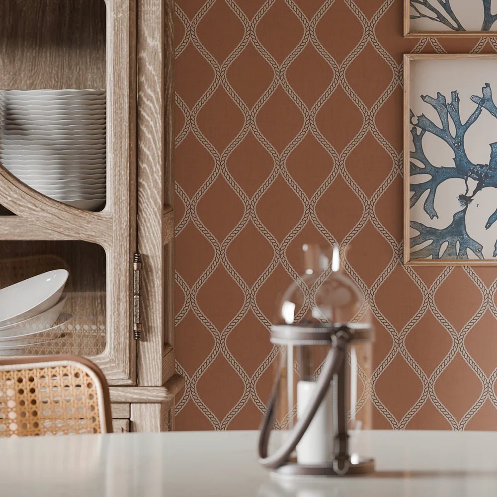Royal Dockyard Wallpaper - Autumn Spice - LAN100310 - Lucie Annabel - Premier Wallcovering