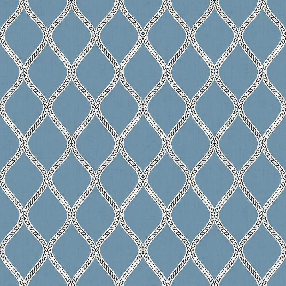 Royal Dockyard Wallpaper - Cornflower Blue - LAN100312 - Lucie Annabel - Premier Wallcovering