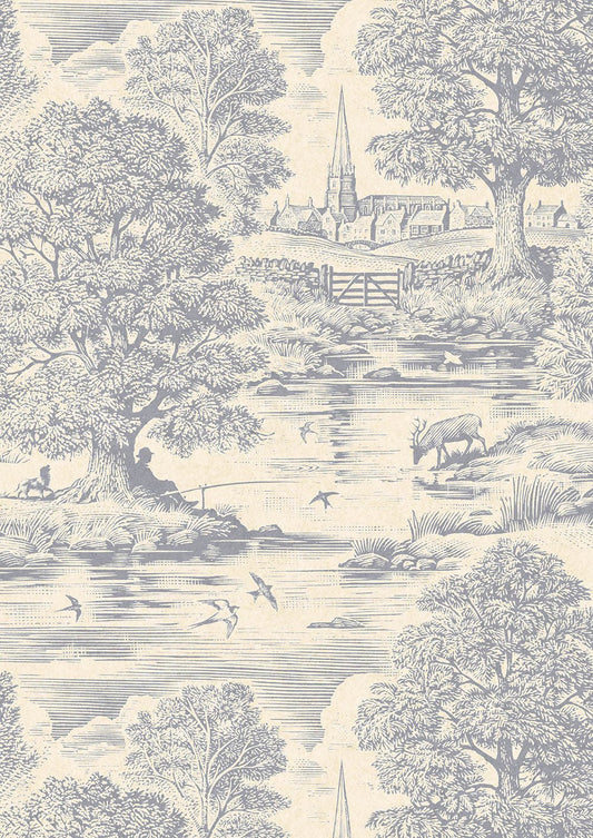 Royal Oak Wallpaper - Aerial - Lewis & Wood - Premier Wallcovering