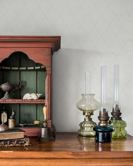 Ruben Wallpaper - Silver - Midbec - 27000 - Premier Wallcovering