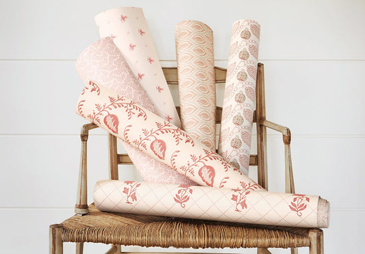 Rushmere Wallpaper - Old Pink - Colefax & Fowler - 07985/06 - Premier Wallcovering