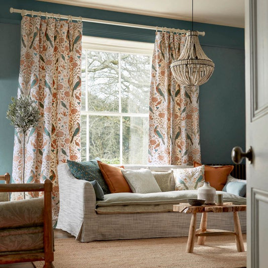 Ruskin Fabric - May Blue - Morris & Co - 236856 - Premier Wallcovering