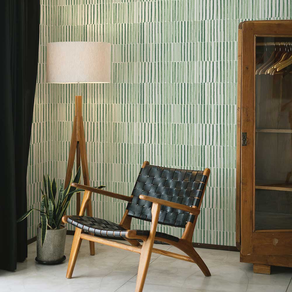 Sabah Wallpaper - Green - A Street Prints - FD26417 - Premier Wallcovering