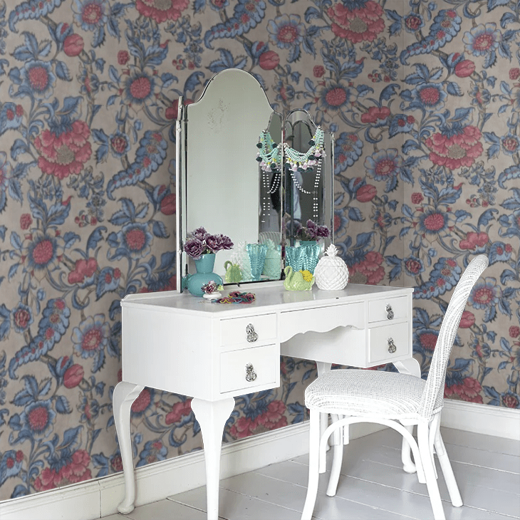 Sackville Street Wallpaper - Saphir - Little Greene - 0284SASAPHI - Premier Wallcovering