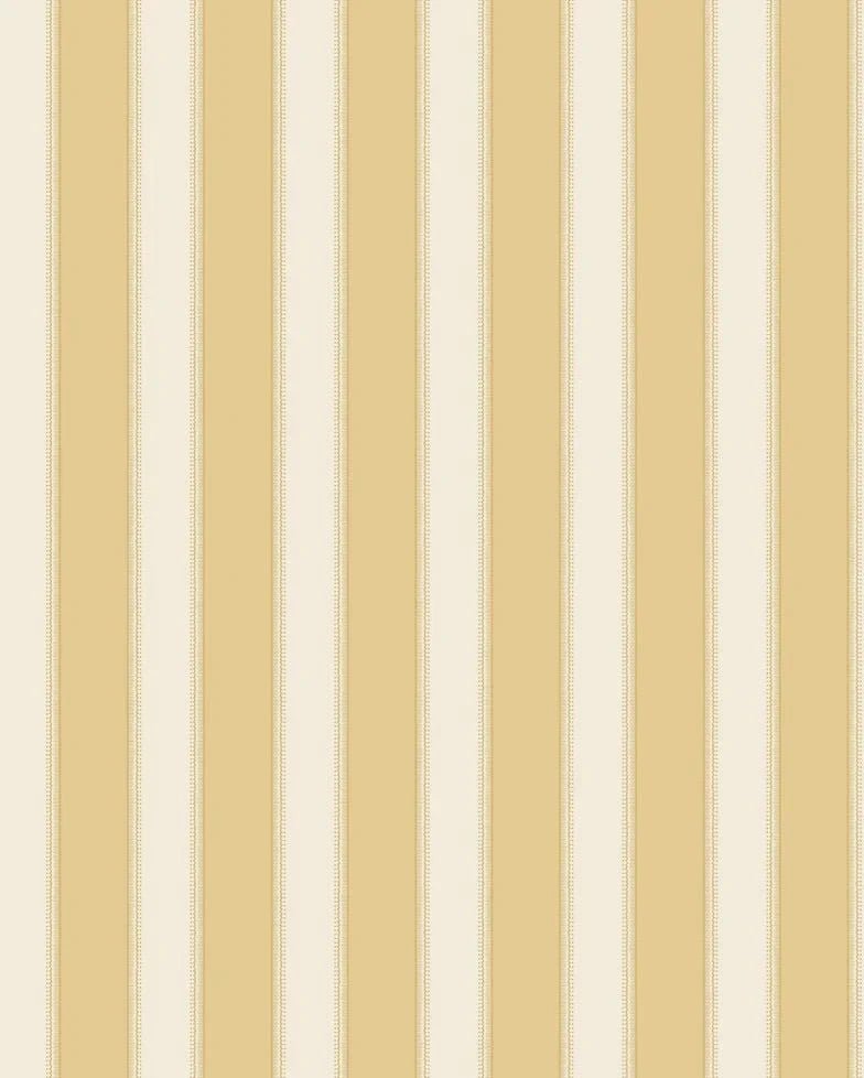Sackville Stripe Wallpaper - Yellow - Nina Campbell - NCW4492 - 03 - Premier Wallcovering