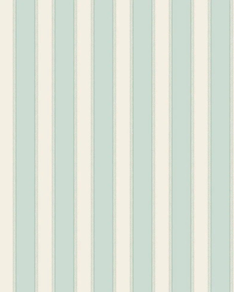 Sackville Stripe Wallpaper - Aqua - Nina Campbell - NCW4492 - 02 - Premier Wallcovering