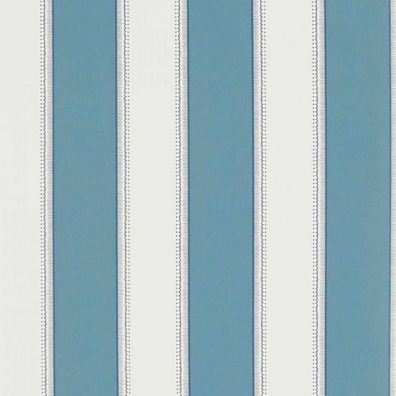 Sackville Stripe Wallpaper - Blue - Nina Campbell - NCW4492-05 - Premier Wallcovering