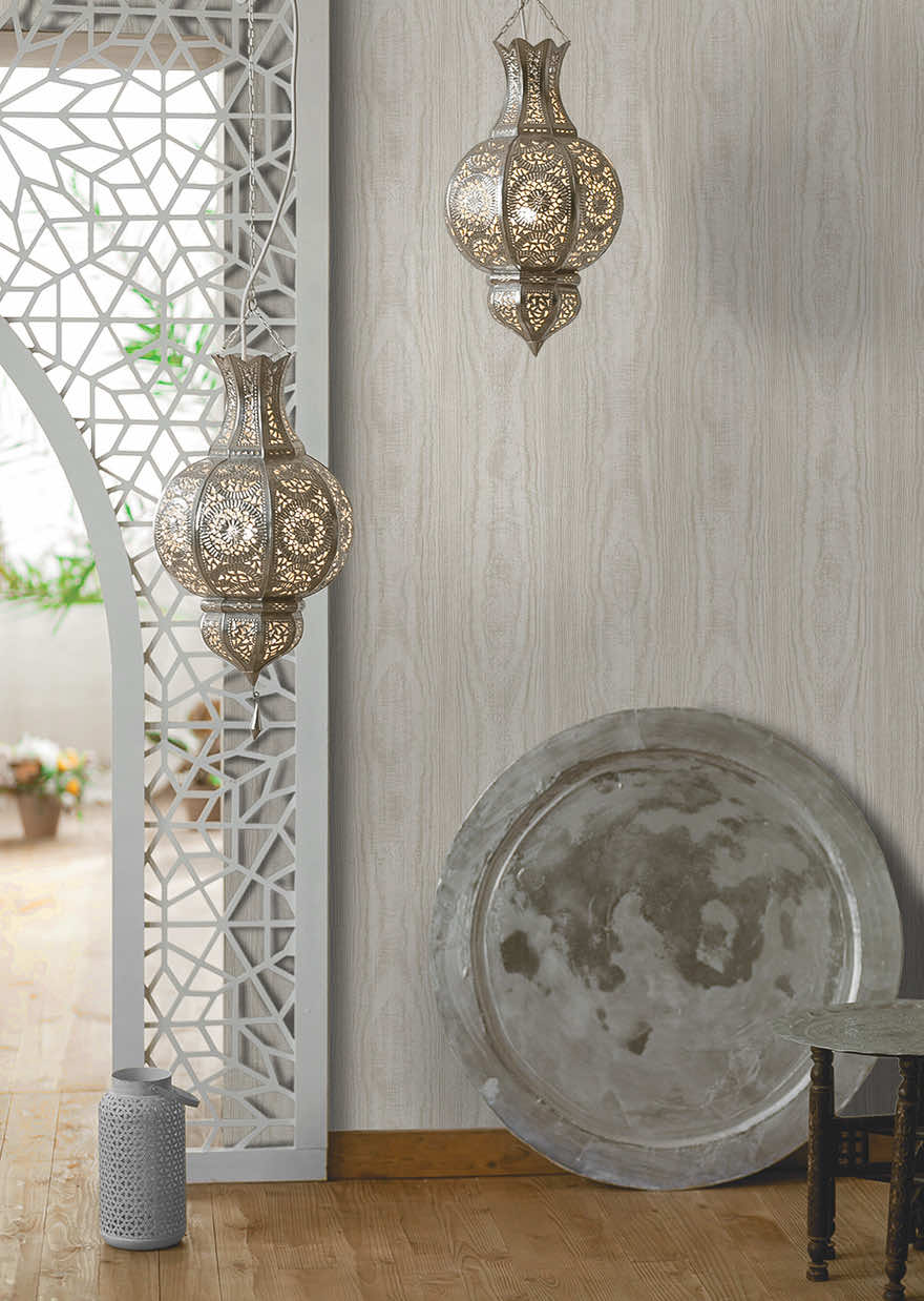 Sahel Wallpaper - Stone Grey - Holden Décor - 66091 - Premier Wallcovering