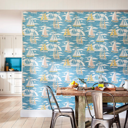 Sailor Wallpaper - Nautical - DCOA216572 - Sanderson - Premier Wallcovering