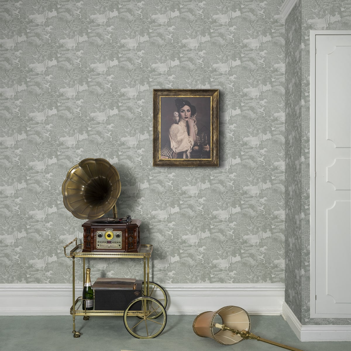 Saint Sebastian Wallpaper - Pistachio - Rebel Walls - R17534 - Premier Wallcovering