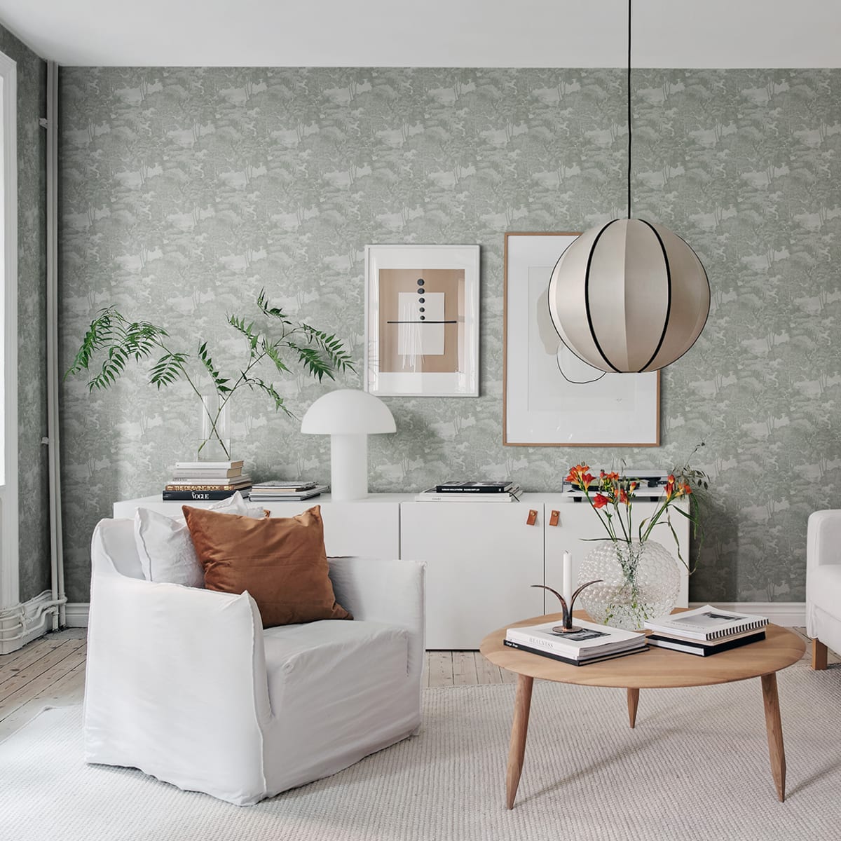 Saint Sebastian Wallpaper - Pistachio - Rebel Walls - R17534 - Premier Wallcovering