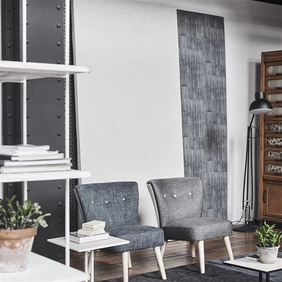 Sakiori Wallpaper - Steel - Designers Guild - PDG1041/08 - Premier Wallcovering