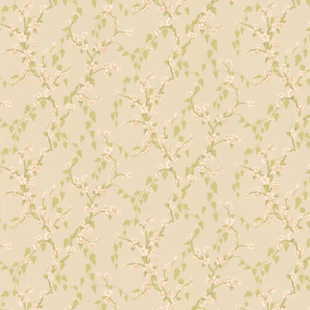 Sakura Wallpaper - Cream - Little Greene - 0247SAPOMME - Premier Wallcovering