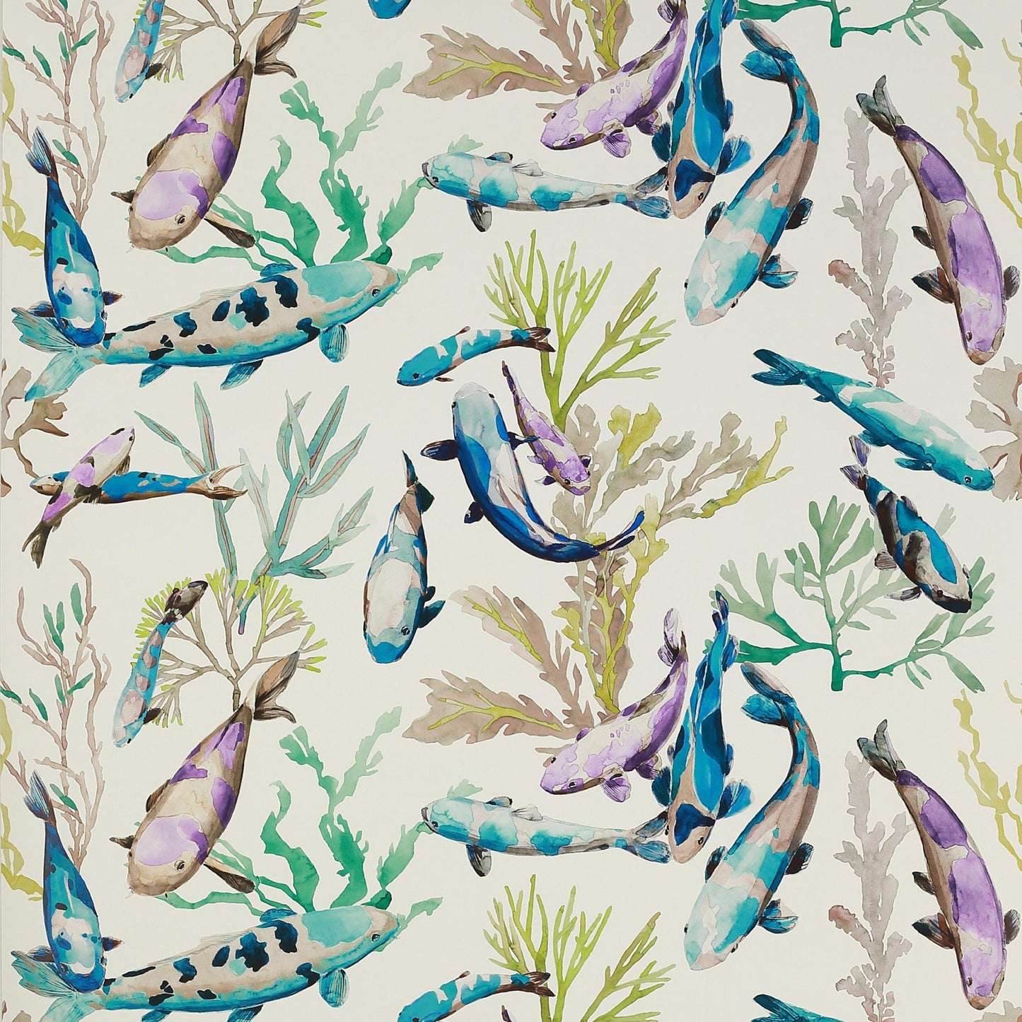 Salina Wallpaper - Turquoise - Manuel Canovas - 03097-02 - Premier Wallcovering