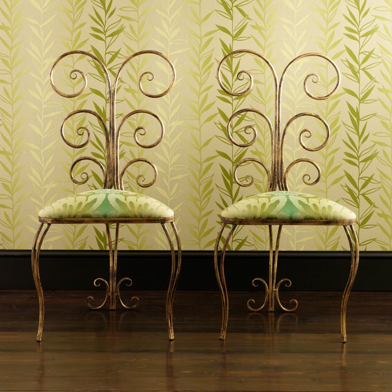 Salix Wallpaper - Duck Egg/Silver - Nina Campbell - NCW4021-04 - Premier Wallcovering