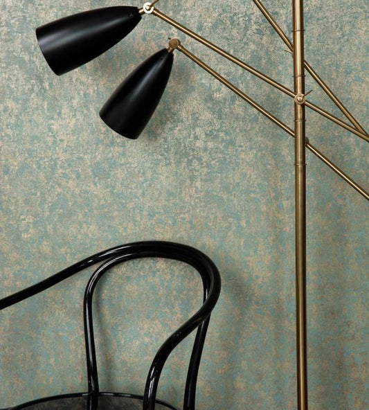 Salvage Wallpaper - Metallic Petrol - 92/11049 - Cole & Son - Premier Wallcovering