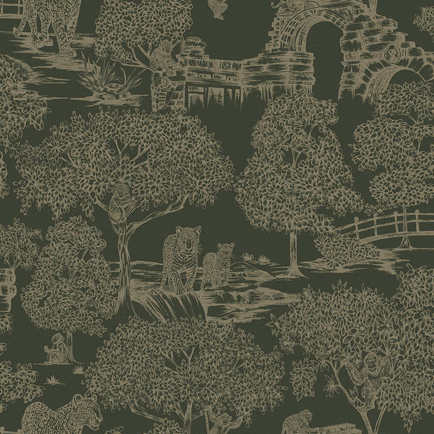 Samar Wallpaper - Green - Holden Décor - 91811 - Premier Wallcovering