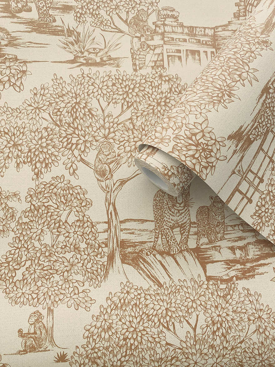 Samar Wallpaper - Orange - Holden Décor - 91814 - Premier Wallcovering