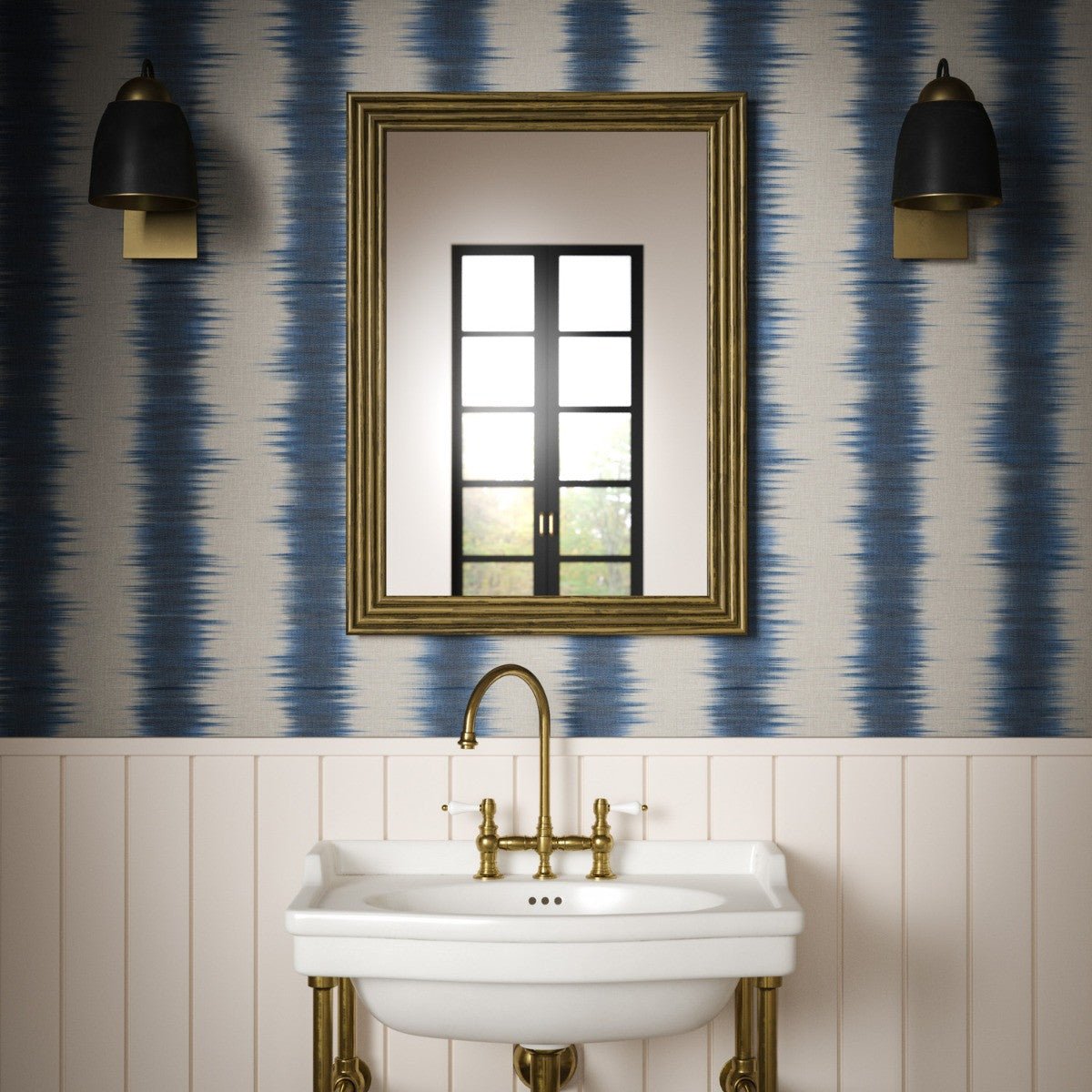 Samarkand Wallpaper - Indigo - Warner House - Premier Wallcovering