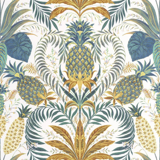 Samba Rio Wallpaper - Vert Canopee - Casadeco - 201827203 - Premier Wallcovering