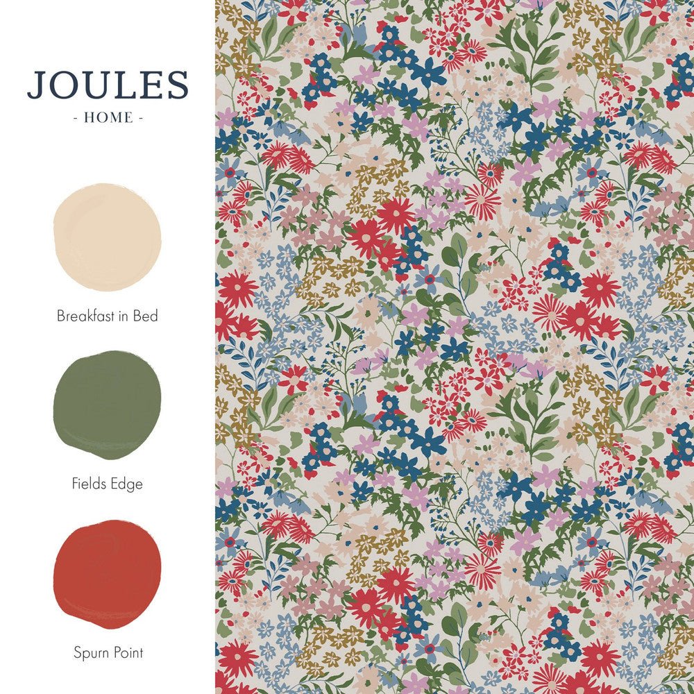 Sanders Ditsy Wallpaper - Cream - Joules - 120878 - Premier Wallcovering