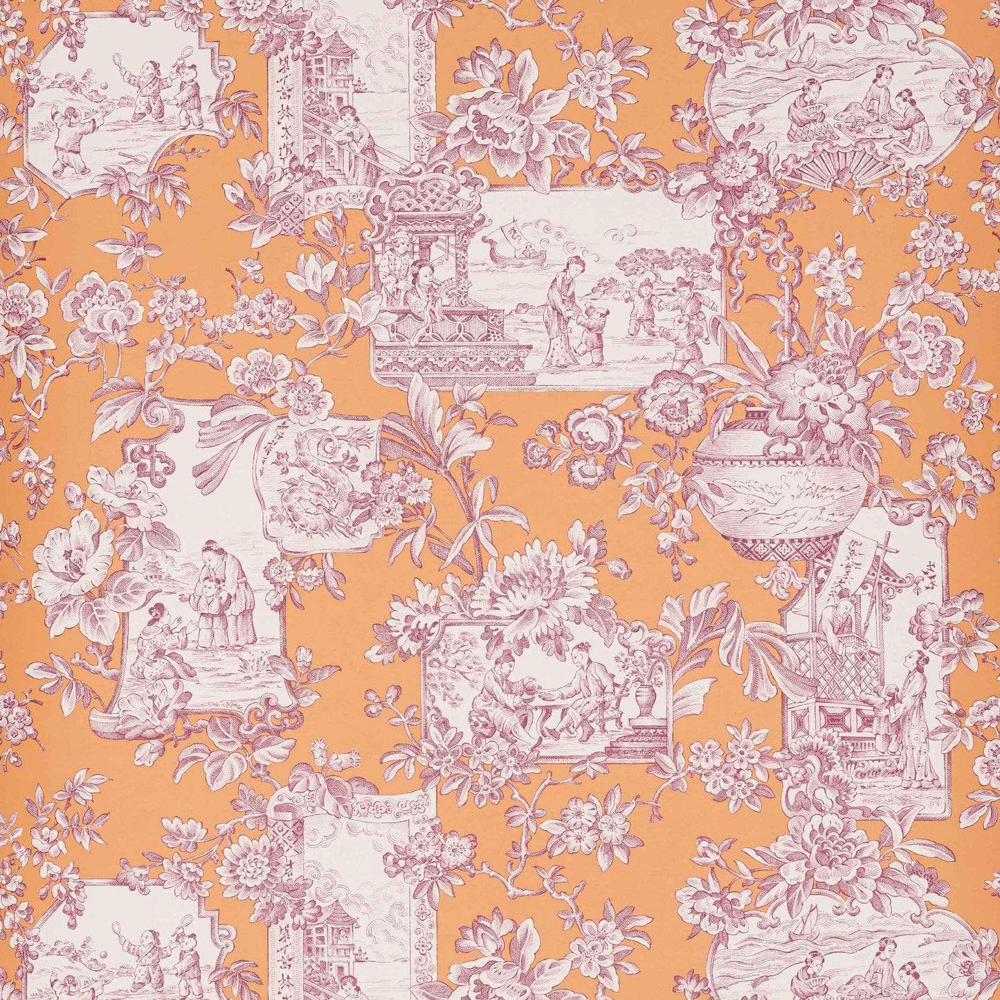 Sansha Wallpaper - Abricot - Manuel Canovas - 03125-04 - Premier Wallcovering