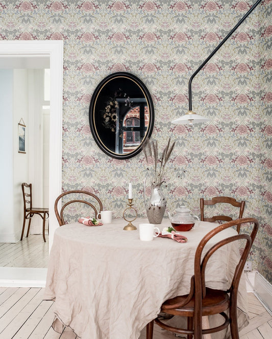 Sarah Wallpaper - Light Pink - Midbec - 28015 - Premier Wallcovering