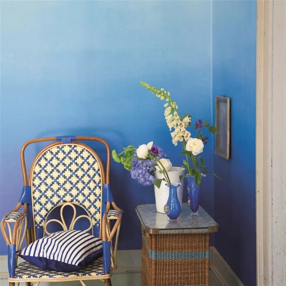 Saraille Wallpaper - Cobalt - P600/01 - Designers Guild - Premier Wallcovering
