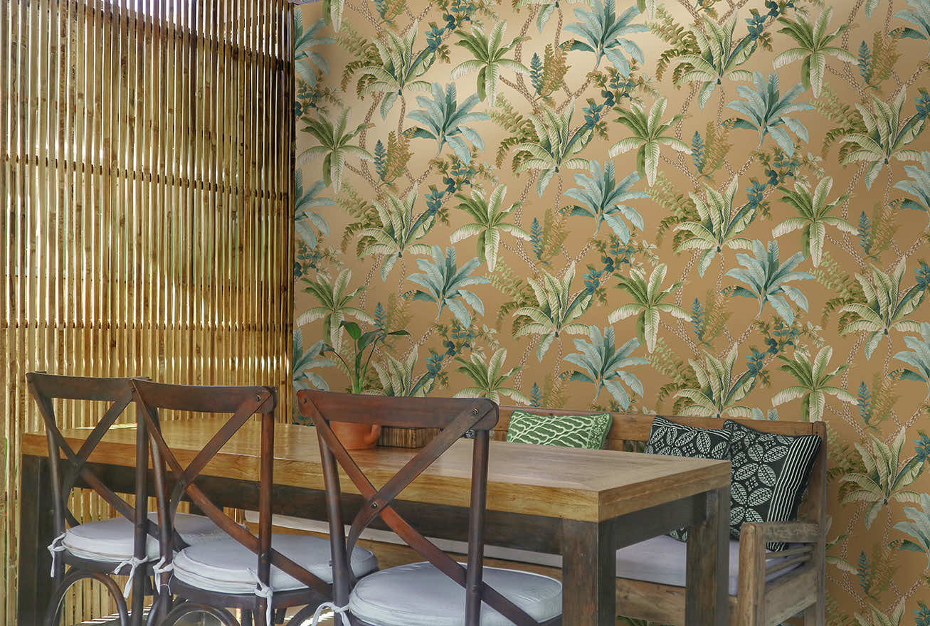 Saranda Wallpaper - Gold - Holden Décor - 91822 - Premier Wallcovering