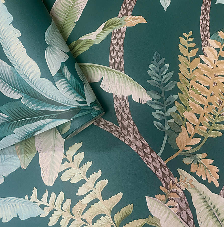 Saranda Wallpaper - Teal - Holden Décor - 91821 - Premier Wallcovering