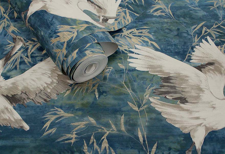 Sarus Wallpaper - Teal - Holden Décor - 36103 - Premier Wallcovering