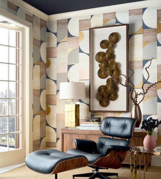 Saturn Wallpaper - Neutral & Pearl - Thibaut - T41024 - Premier Wallcovering