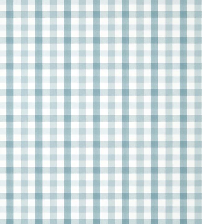 Saybrook Check Wallpaper - Spa Blue - AT15150 - Anna French - Premier Wallcovering