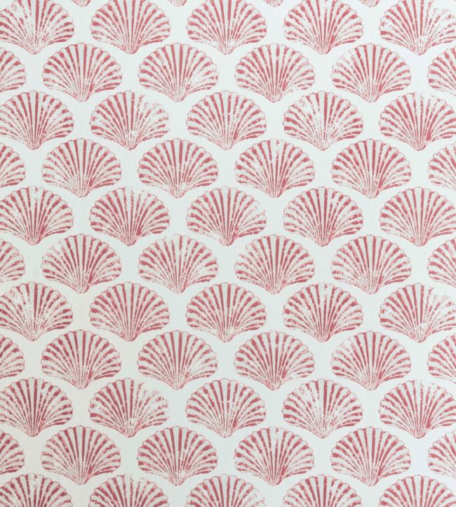 Scallop Shell Wallpaper - Red - BG2100101 - Barneby Gates - Premier Wallcovering