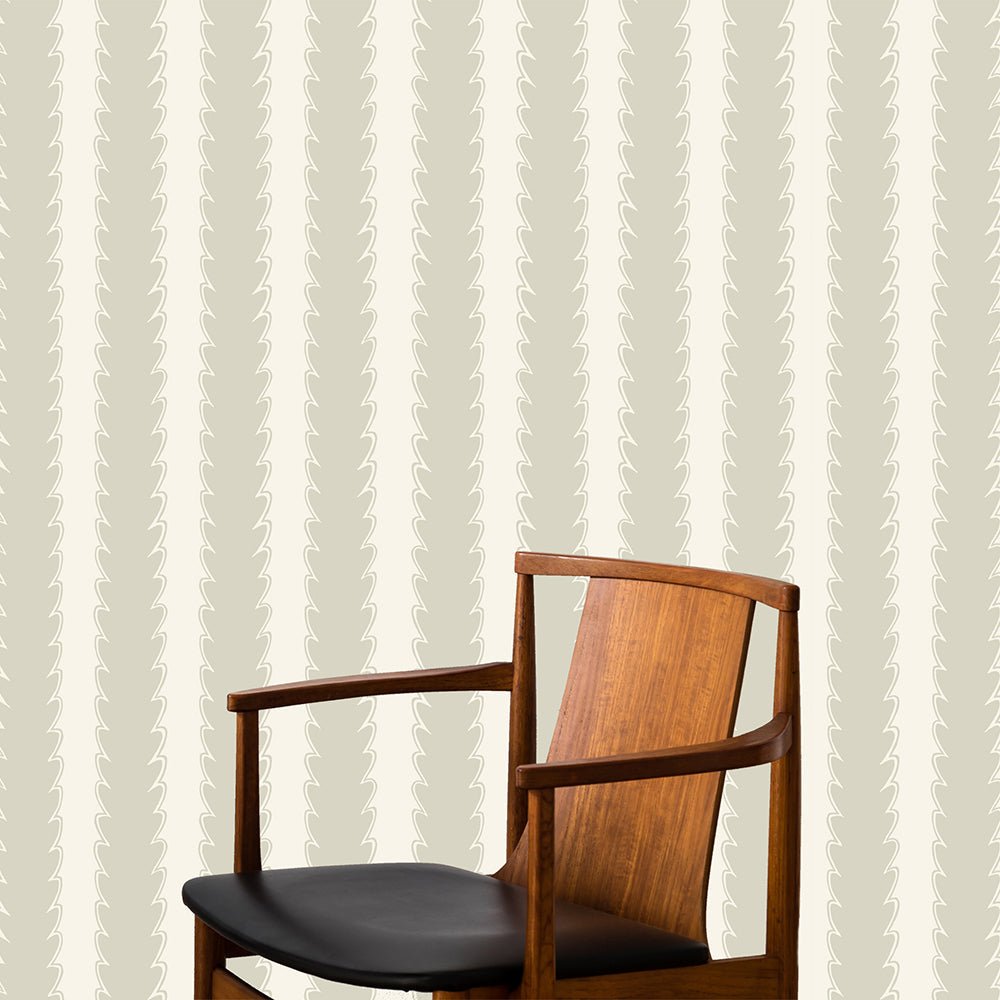 Scallop Stripe Wallpaper - Rudge Hill - Washbrooke - Josephine Munsey - SCA-029-041 - Premier Wallcovering